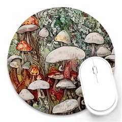 Magician s Toadstool Round Mousepad by GardenOfOphir