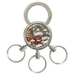 Magician s Toadstool 3-ring Key Chain by GardenOfOphir