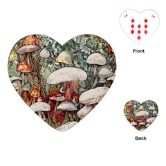 Magician s Toadstool Playing Cards Single Design (heart) by GardenOfOphir