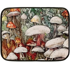 Magician s Toadstool One Side Fleece Blanket (mini) by GardenOfOphir