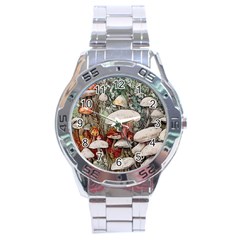 Magician s Toadstool Stainless Steel Analogue Watch by GardenOfOphir