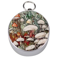 Magician s Toadstool Silver Compasses by GardenOfOphir