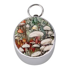 Magician s Toadstool Mini Silver Compasses by GardenOfOphir