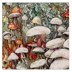 Magician s Toadstool Square Satin Scarf (36  X 36 ) by GardenOfOphir