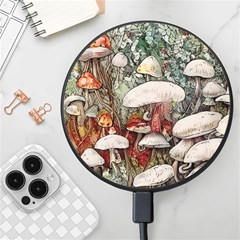 Magician s Toadstool Wireless Fast Charger(black) by GardenOfOphir