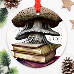 Conjurer s Toadstool Ornament (round) by GardenOfOphir