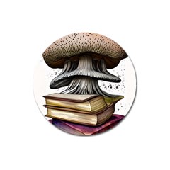 Conjurer s Toadstool Magnet 3  (round) by GardenOfOphir