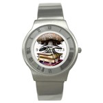 Conjurer s Toadstool Stainless Steel Watch Front