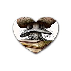 Conjurer s Toadstool Rubber Coaster (heart)