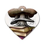 Conjurer s Toadstool Dog Tag Heart (Two Sides) Front