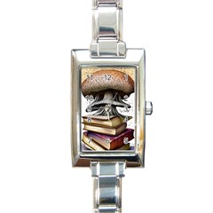 Conjurer s Toadstool Rectangle Italian Charm Watch by GardenOfOphir