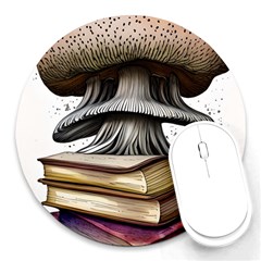 Conjurer s Toadstool Round Mousepad by GardenOfOphir