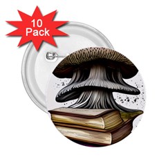 Conjurer s Toadstool 2 25  Buttons (10 Pack)  by GardenOfOphir