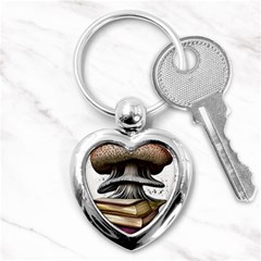 Conjurer s Toadstool Key Chain (heart) by GardenOfOphir