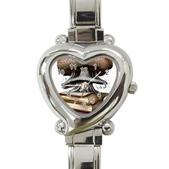 Conjurer s Toadstool Heart Italian Charm Watch by GardenOfOphir