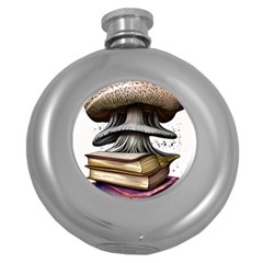 Conjurer s Toadstool Round Hip Flask (5 Oz) by GardenOfOphir