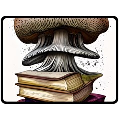 Conjurer s Toadstool One Side Fleece Blanket (large) by GardenOfOphir