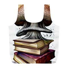 Conjurer s Toadstool Full Print Recycle Bag (l) by GardenOfOphir