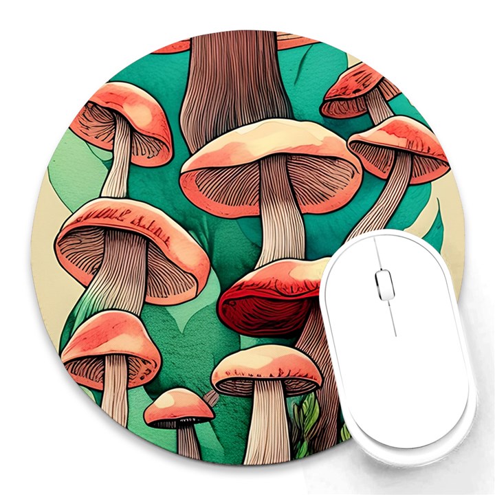 Sorcery Toadstool Round Mousepad