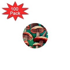 Sorcery Toadstool 1  Mini Buttons (100 Pack)  by GardenOfOphir