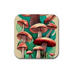 Sorcery Toadstool Rubber Coaster (Square) Front