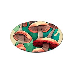 Sorcery Toadstool Sticker Oval (10 Pack) by GardenOfOphir