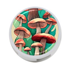 Sorcery Toadstool 4-port Usb Hub (two Sides) by GardenOfOphir