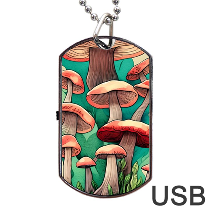 Sorcery Toadstool Dog Tag USB Flash (Two Sides)