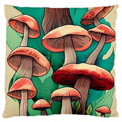 Sorcery Toadstool Large Cushion Case (two Sides) by GardenOfOphir