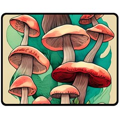 Sorcery Toadstool Fleece Blanket (medium) by GardenOfOphir