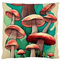 Sorcery Toadstool Standard Premium Plush Fleece Cushion Case (one Side) by GardenOfOphir