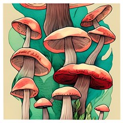 Sorcery Toadstool Wooden Puzzle Square by GardenOfOphir