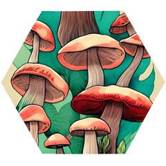 Sorcery Toadstool Wooden Puzzle Hexagon by GardenOfOphir