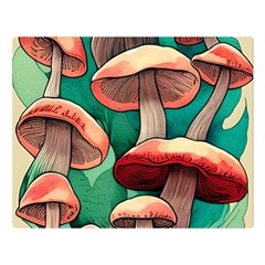 Sorcery Toadstool One Side Premium Plush Fleece Blanket (large) by GardenOfOphir