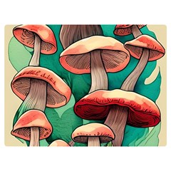 Sorcery Toadstool One Side Premium Plush Fleece Blanket (extra Small) by GardenOfOphir