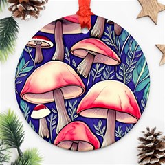 Enchanting Mushroom Enchantress Ornament (round) by GardenOfOphir