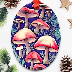 Enchanting Mushroom Enchantress Ornament (oval) by GardenOfOphir