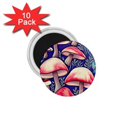 Enchanting Mushroom Enchantress 1 75  Magnets (10 Pack)  by GardenOfOphir