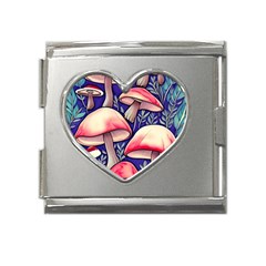 Enchanting Mushroom Enchantress Mega Link Heart Italian Charm (18mm) by GardenOfOphir