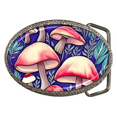 Enchanting Mushroom Enchantress Belt Buckles by GardenOfOphir