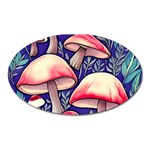 Enchanting Mushroom Enchantress Oval Magnet Front