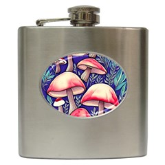 Enchanting Mushroom Enchantress Hip Flask (6 Oz) by GardenOfOphir