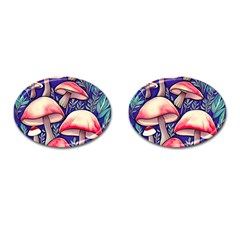 Enchanting Mushroom Enchantress Cufflinks (oval)