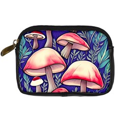 Enchanting Mushroom Enchantress Digital Camera Leather Case by GardenOfOphir