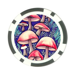 Enchanting Mushroom Enchantress Poker Chip Card Guard (10 Pack) by GardenOfOphir