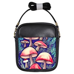 Enchanting Mushroom Enchantress Girls Sling Bag by GardenOfOphir