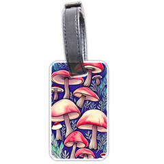 Enchanting Mushroom Enchantress Luggage Tag (one Side) by GardenOfOphir