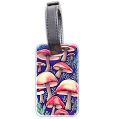 Enchanting Mushroom Enchantress Luggage Tag (two Sides) by GardenOfOphir