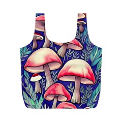 Enchanting Mushroom Enchantress Full Print Recycle Bag (m) by GardenOfOphir