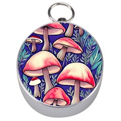 Enchanting Mushroom Enchantress Silver Compasses by GardenOfOphir